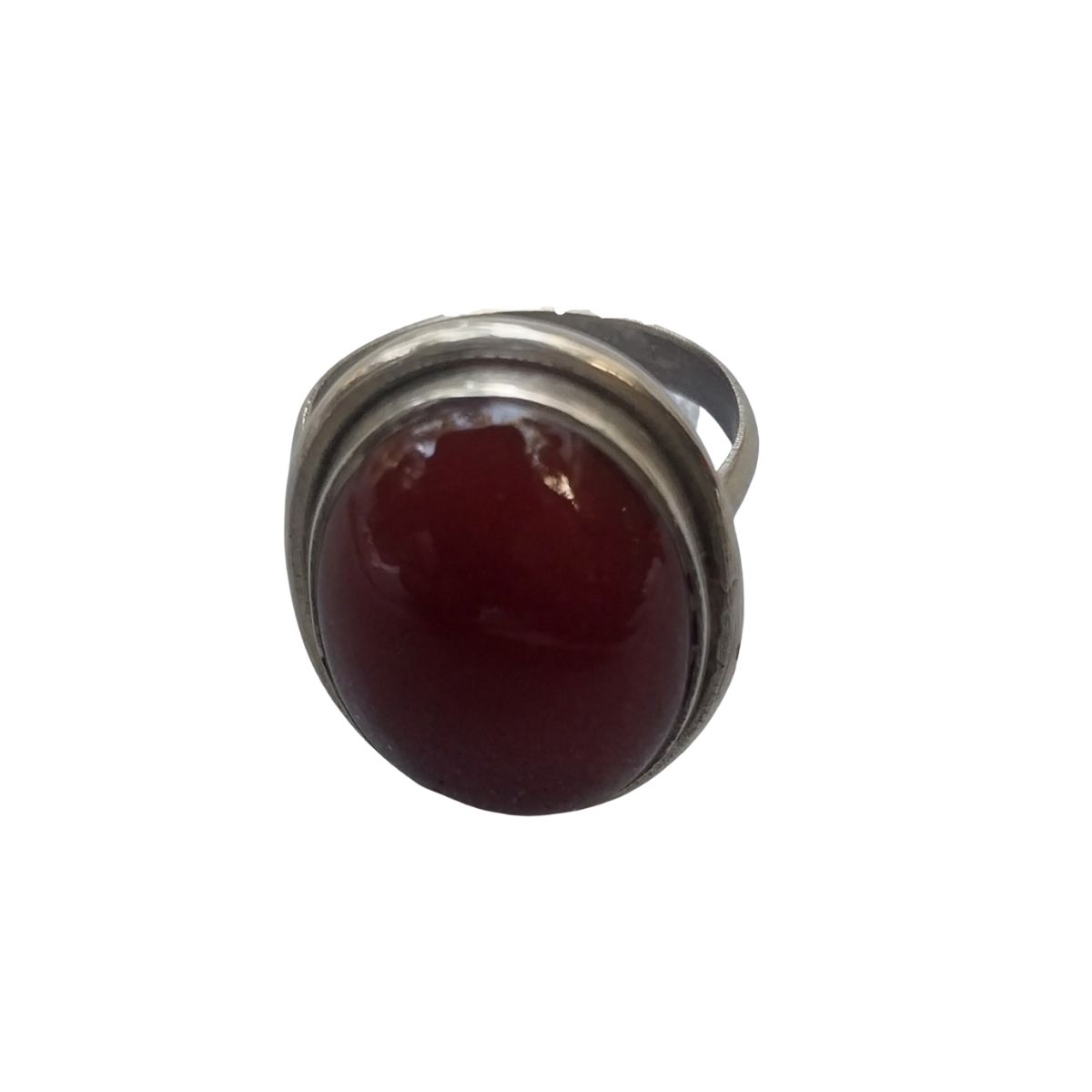 Vatave 925 SIlver Ring With Carnelian Gemstone