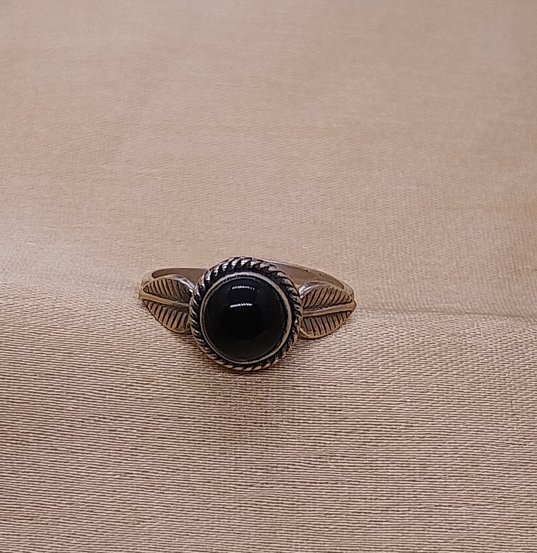 VATAVE 925 SILVER RING WITH BLACK ONYX GEMSTONE FOR GIRLS AND WOMEN