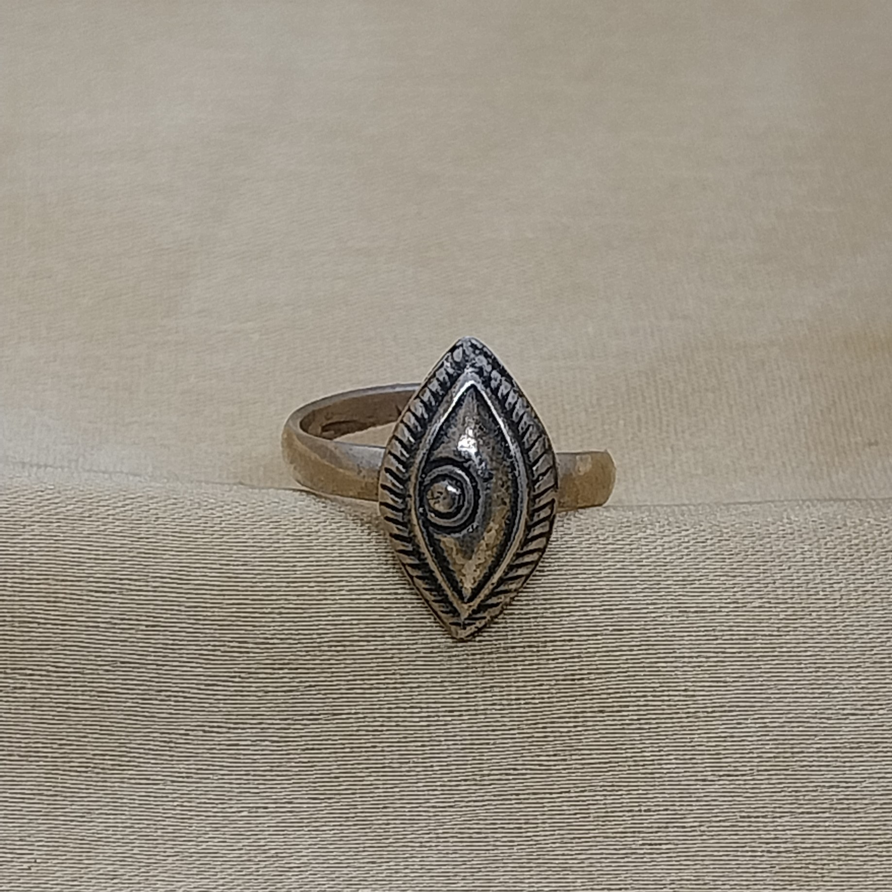 VATAVE 925 SILVER RING EVIL EYE FOR GIRLS AND WOMEN