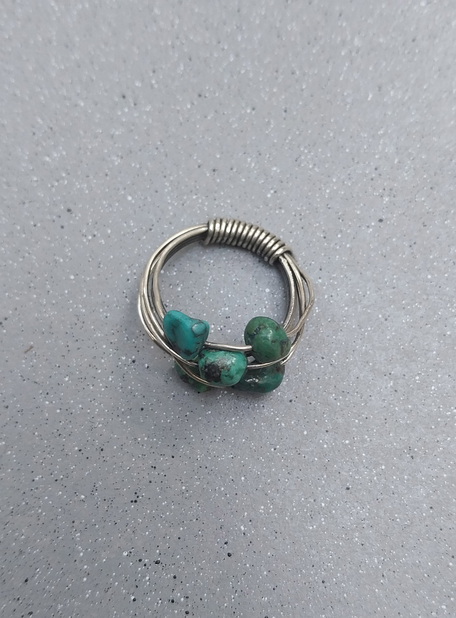 Vatave 925 Silver Ring With Turquise Gemstone