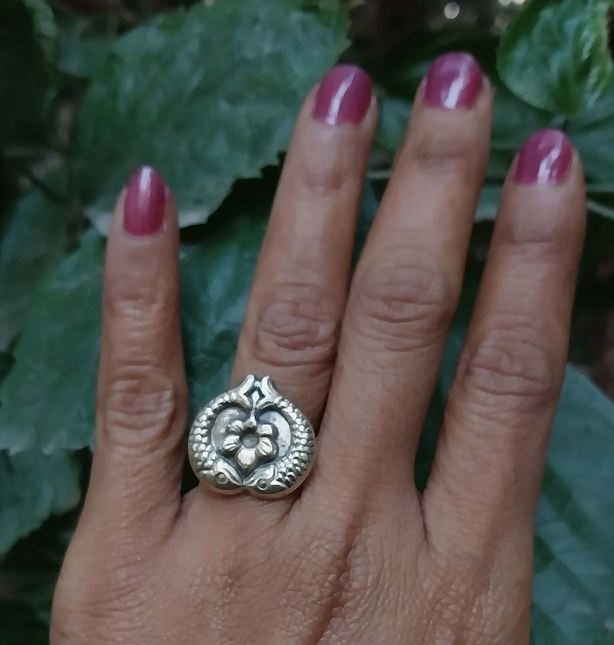 Vatave 925 Silver FIsh Ring