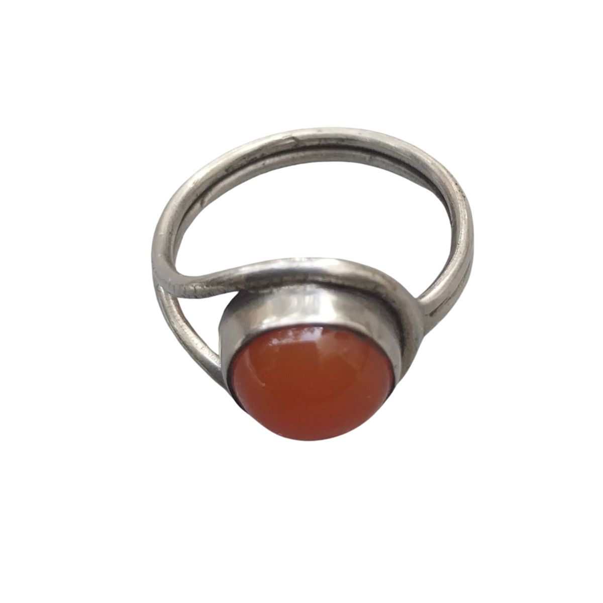 Vatave 925 Silver Ring With Carnelian Gemstone