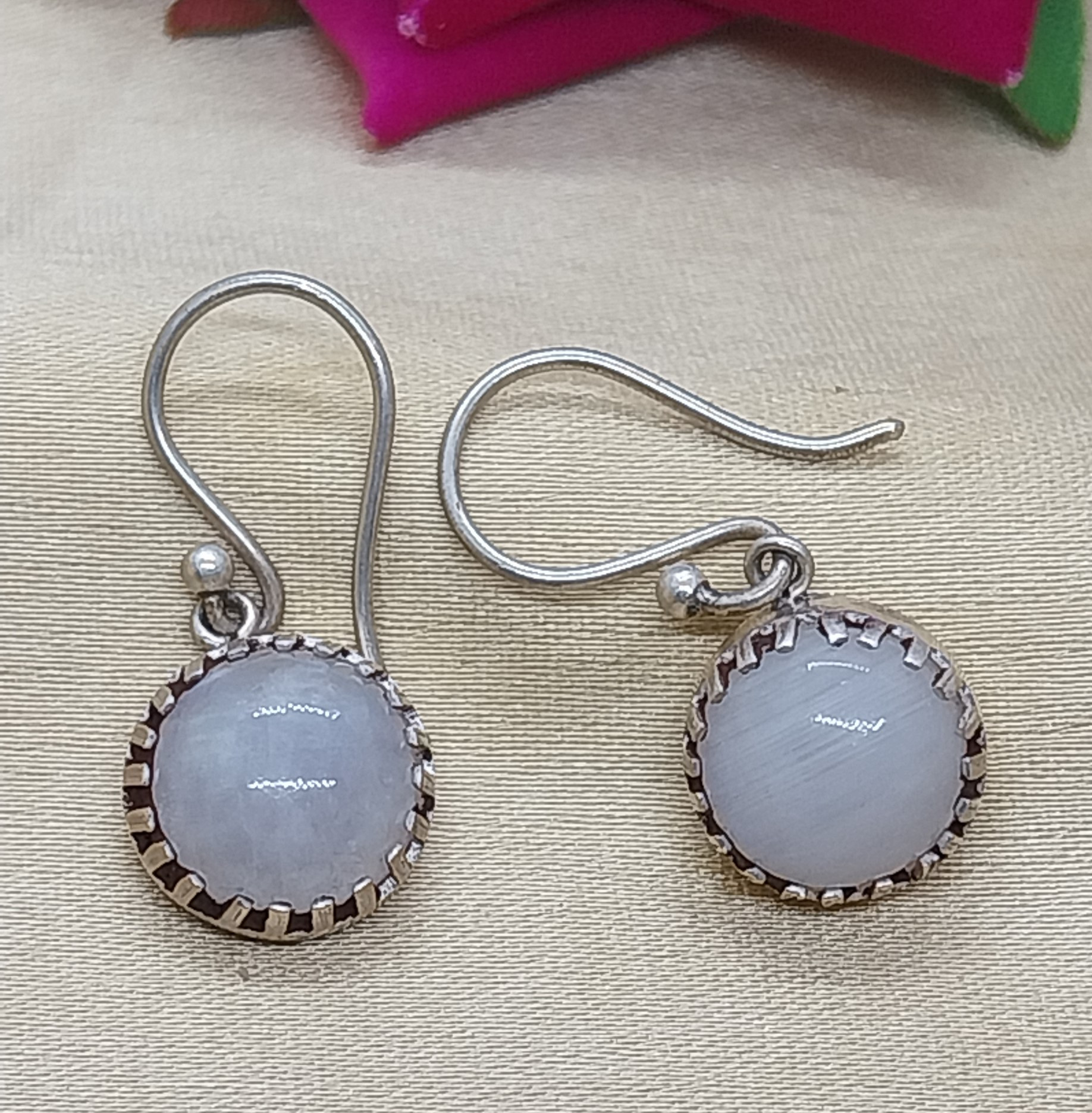 VATAVE 925 SILVER RING WITH RAINBOW MOON STONE FOR GIRLS AND WOMEN