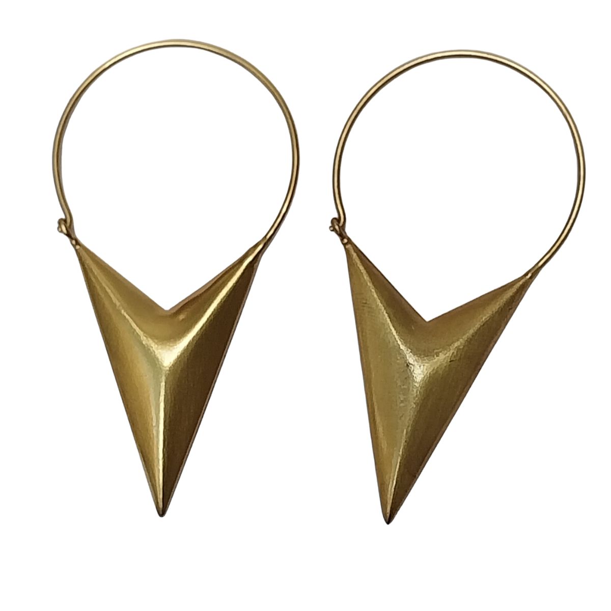 VATAVE ARROW SHAPE 22k GOLD PLATED BRASS JEWELRY EARRING FOR GIRLS AND WOMEN