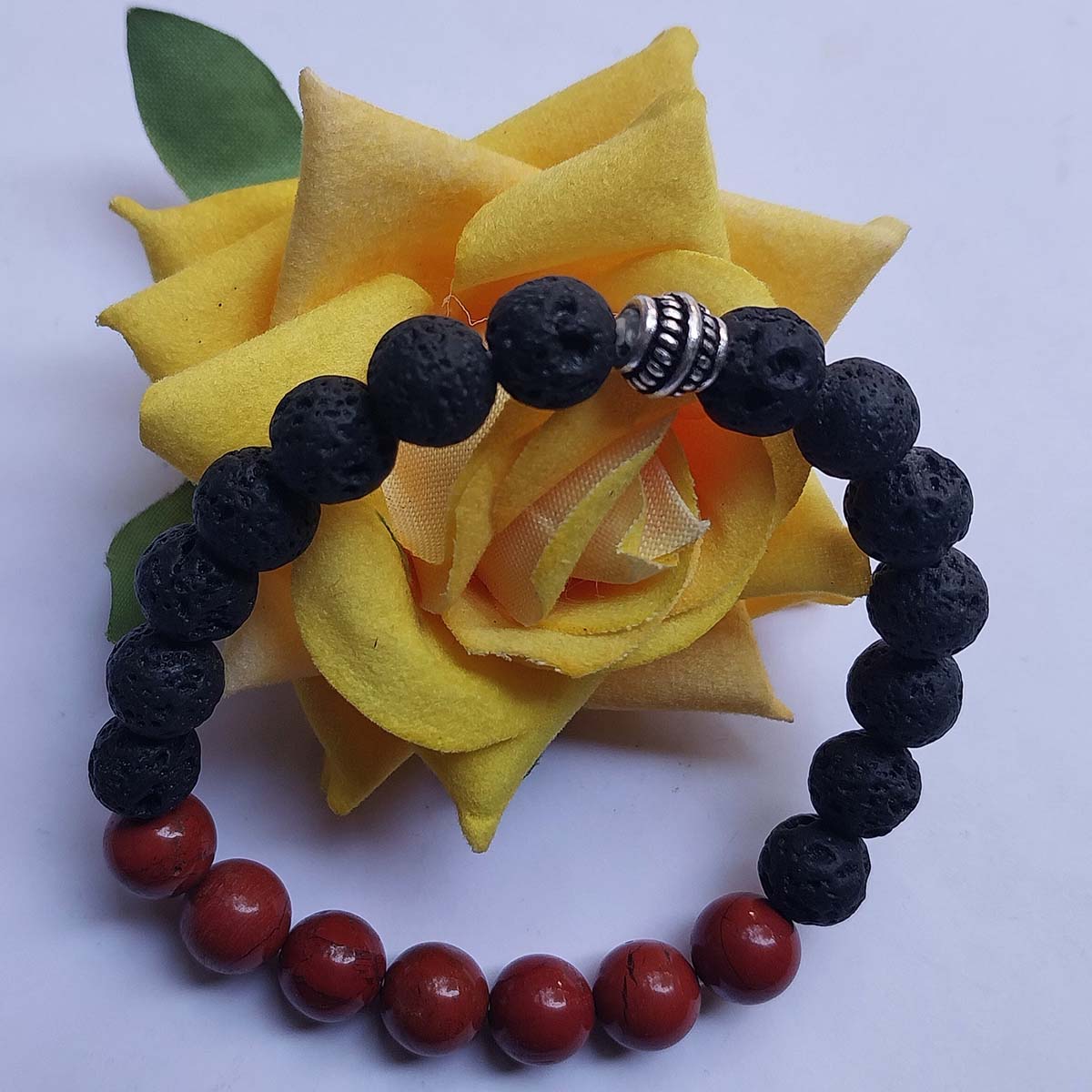 VATAVE Chakra Braclets With Red Zesper Gemstone For Healing