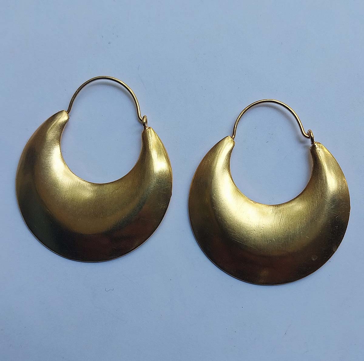 VATAVE Brass Designer Earrings In Gold Polish for Office Wear