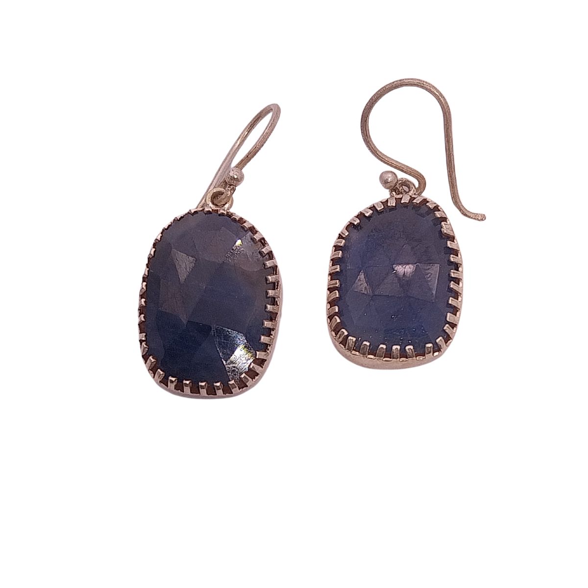 VATAVE 925 SILVER EARRING WITH BLUE COLOR GEMSTONE FOR OFFICE AND PARTY WEAR