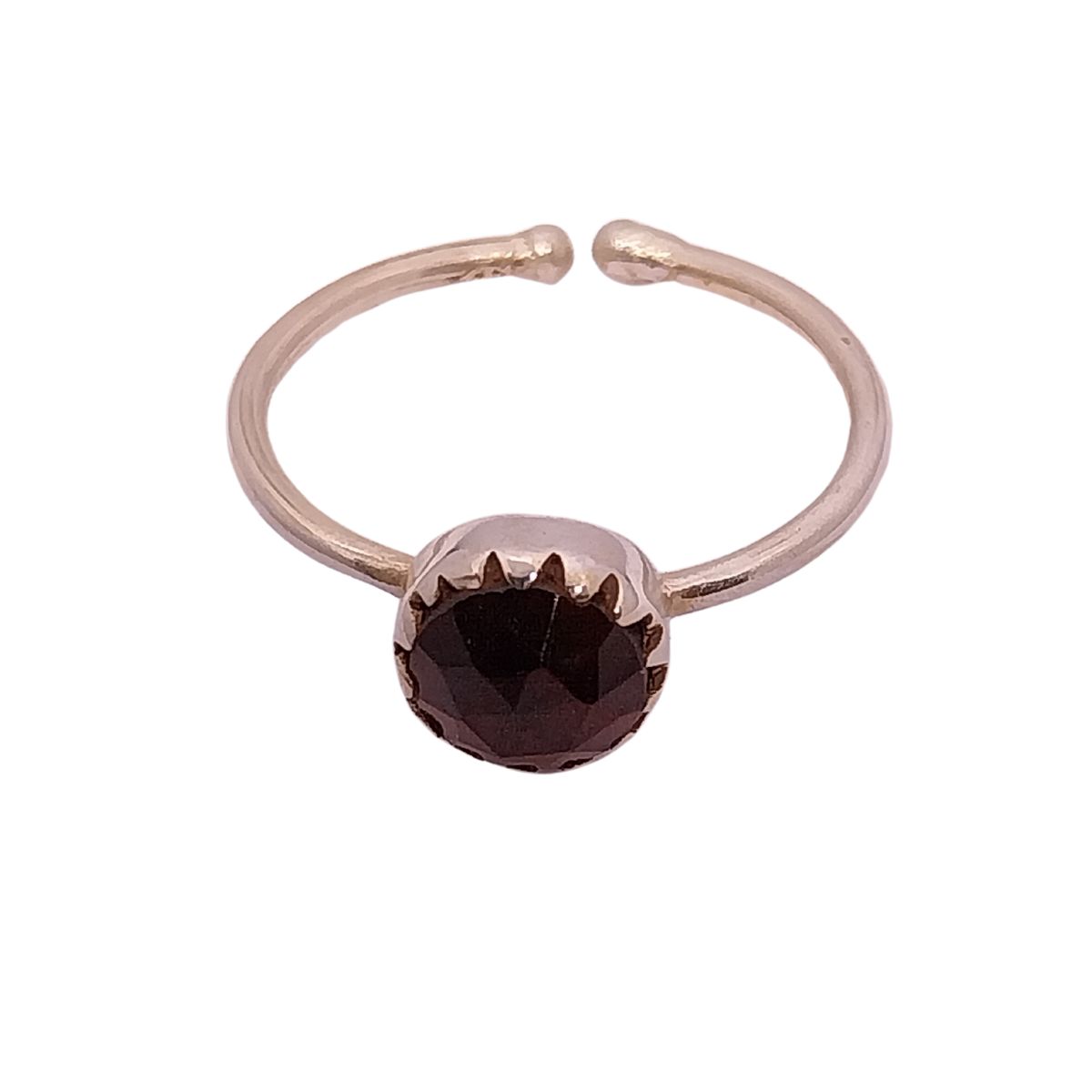 VATAVE 925 SILVER RING WITH GARNET GENSTONE FOR GIRLS AND WOMEN FOR GIRLS AND WOMEN