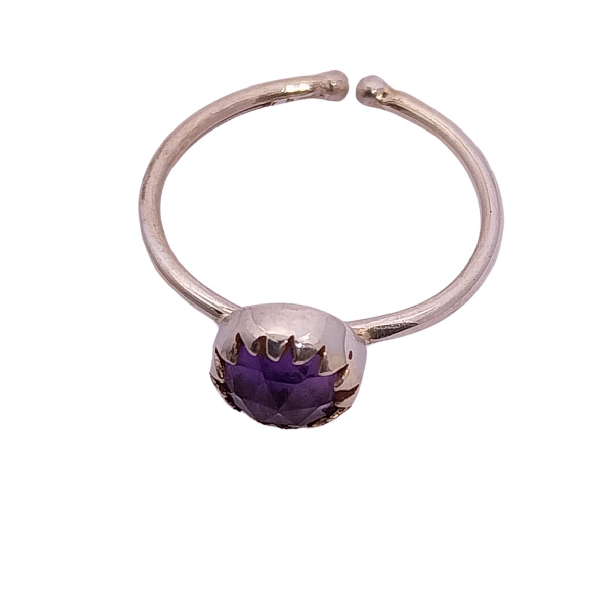 VATAVE 925 SILVER EARRING WITH AMETHYST GEMSTONE FOR GIRLS AND WOMEN