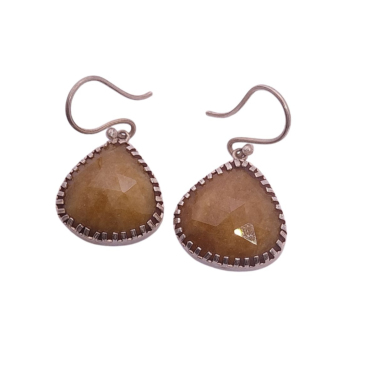 VATAVE 925 SILVER EARRING WITH TRIANGLE SHAPE GEMSTONE FOR GIRLS AND WOMENS