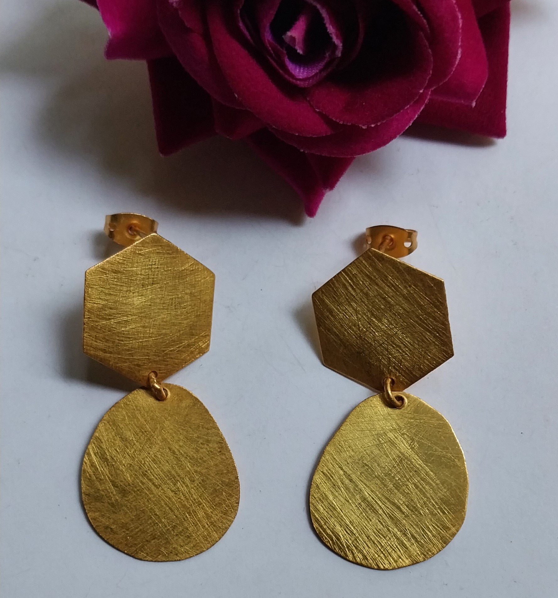 VATAVE Brass Designer Earring For Girls And Womens