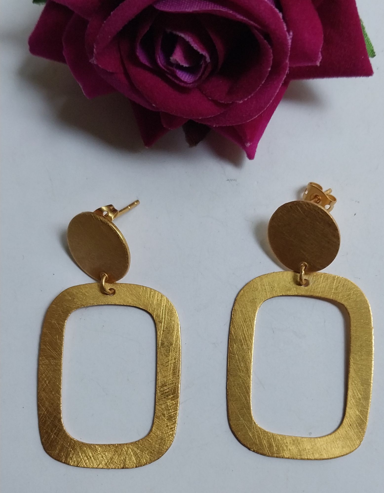 VATAVA 22k Gold Plated Brass Earring Jewelry For Girls And Women