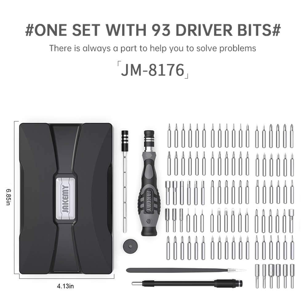 TechFix 106-in-1 Precision Screwdriver Set – CRV Alloy Bits, Magnetic Driver, Flexible Shaft, Double Layer Case