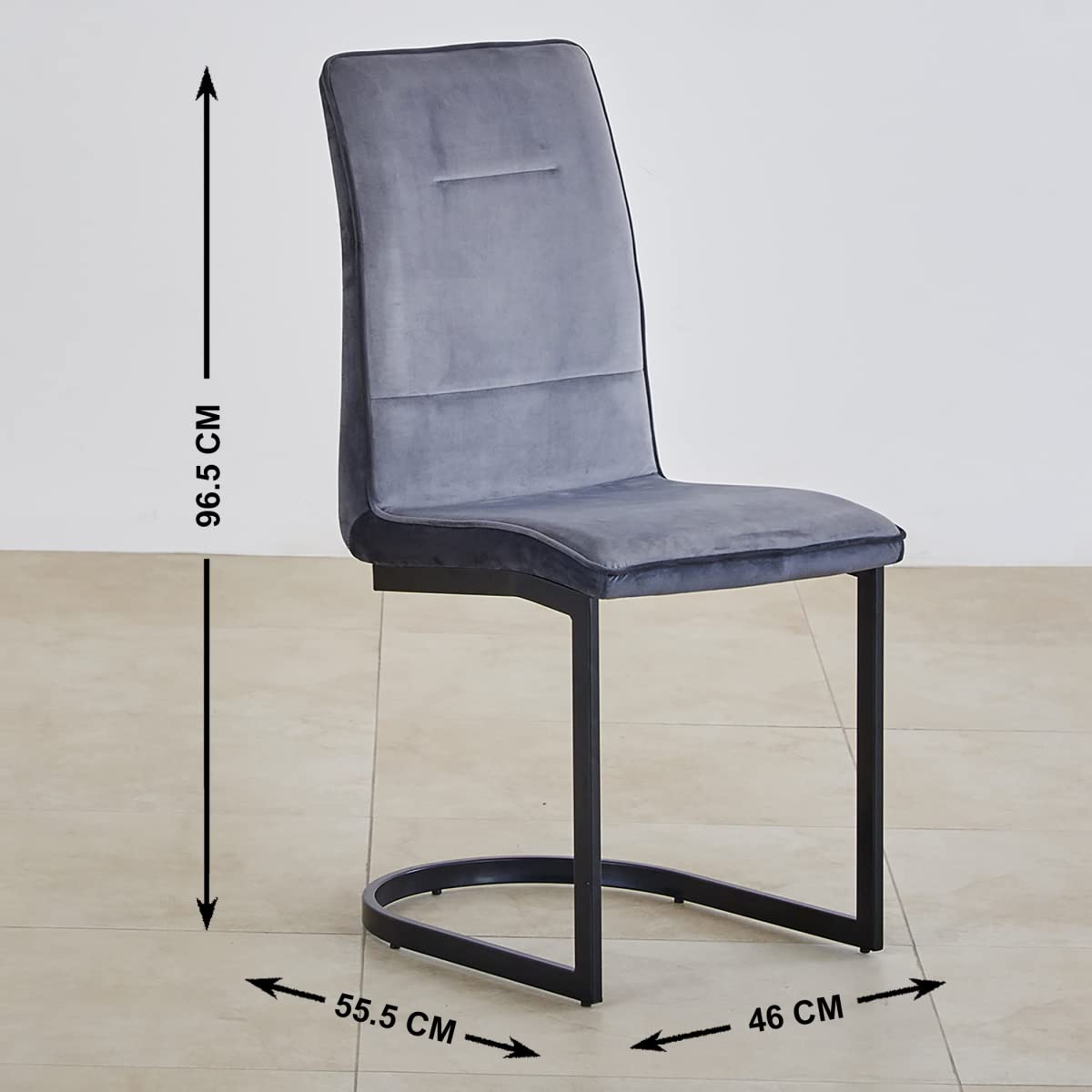 DineLux Polaris 4-Seater Dining Set – White Engineered Wood with 2 Chairs & 1 Bench