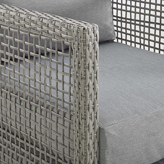 CaneLuxe Outdoor Wicker Sofa Set – Perfect for Patio, Garden, Poolside & Balcony