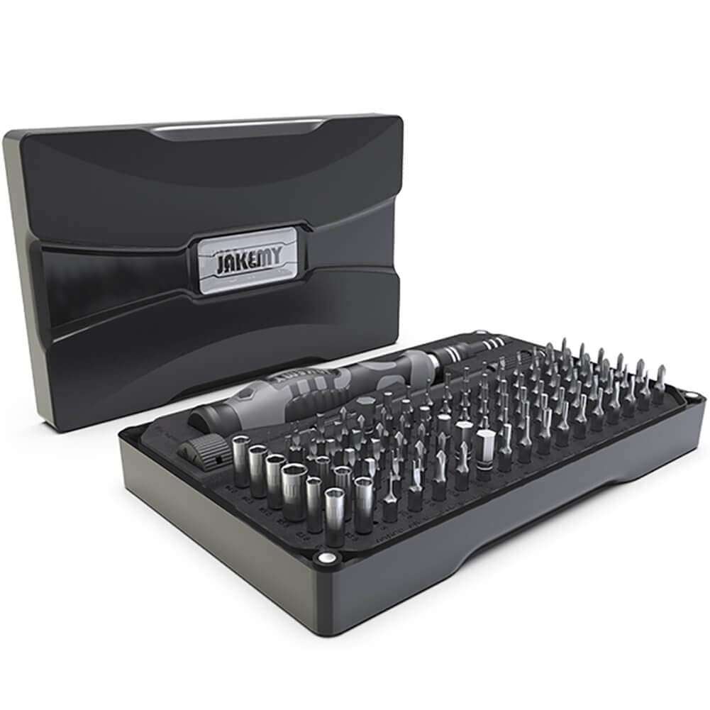 TechFix 106-in-1 Precision Screwdriver Set – CRV Alloy Bits, Magnetic Driver, Flexible Shaft, Double Layer Case