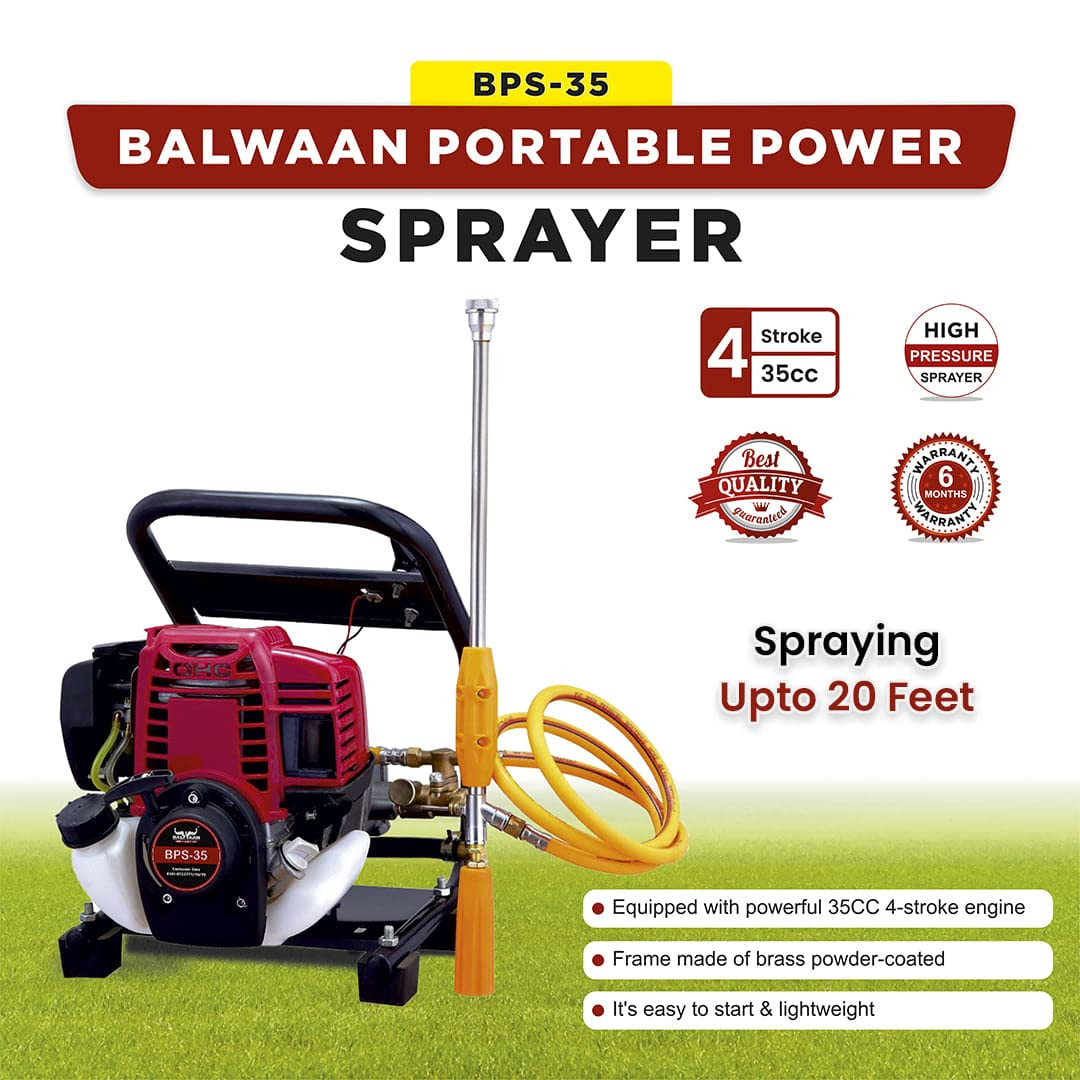 PowerGrow BPS-35 Garden Sprayer – High-Performance Portable 4-Stroke Pump