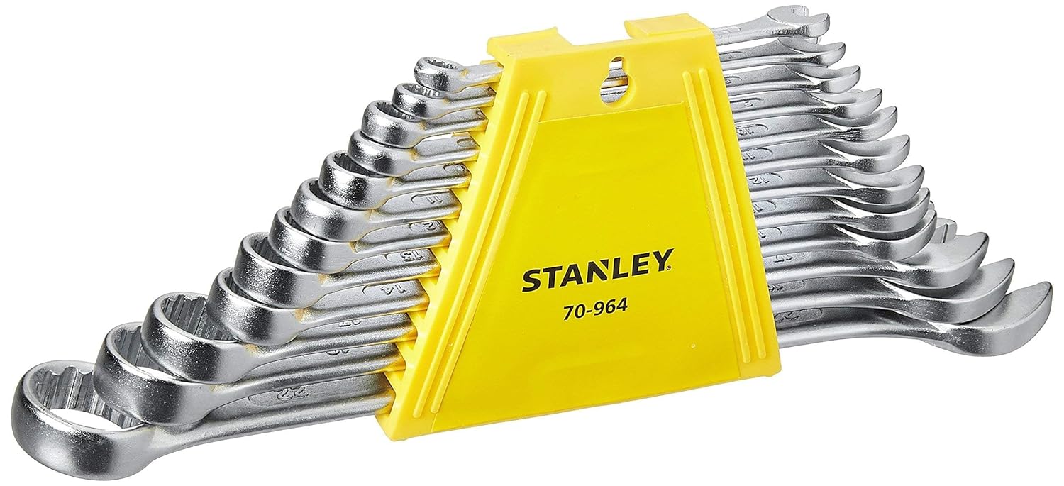 GripMax 12-Piece Chrome Vanadium Steel Combination Spanner Set – Maxi Drive, Anti-Slip & Anti-Corrosion