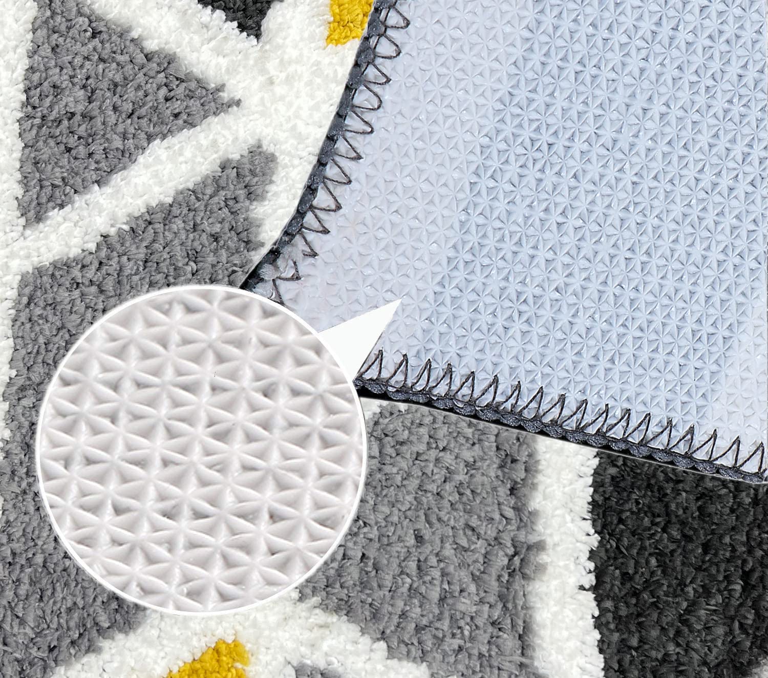 SoftMosaic 2000 GSM Microfibre Bath Mat – Super Soft & Absorbent (40x60 cm)