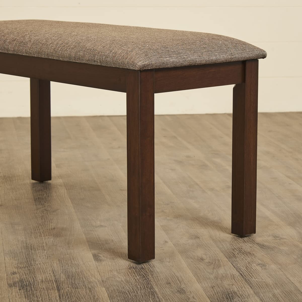 DineCraft Cornell Brown Rubberwood Dining Bench – Sturdy & Stylish Seating