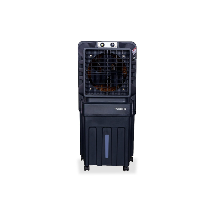 CoolBreeze Thunder 75L Desert Cooler – 12” Blade, Black