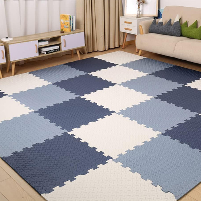 PlayNest Interlocking EVA Foam Play Mat for Kids – 12mm Thick