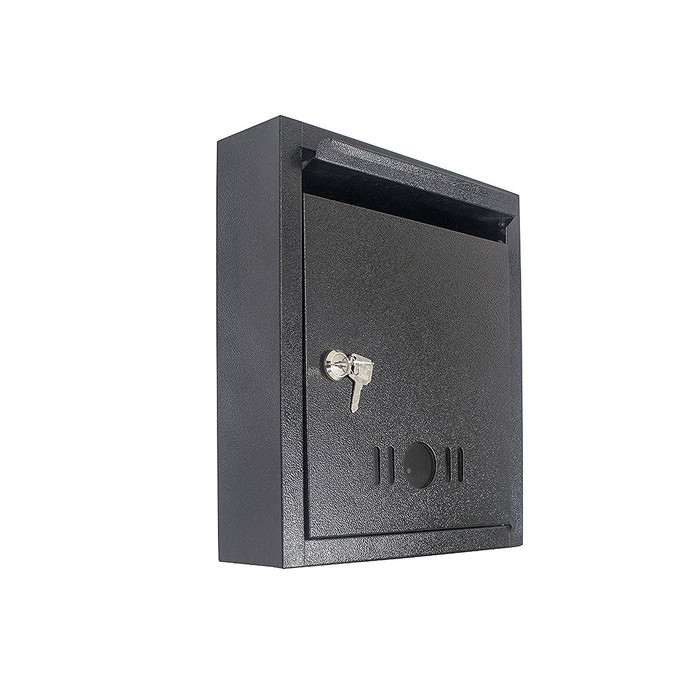 PostGuard Metal Letterbox – Sleek Black Mail Collection Box