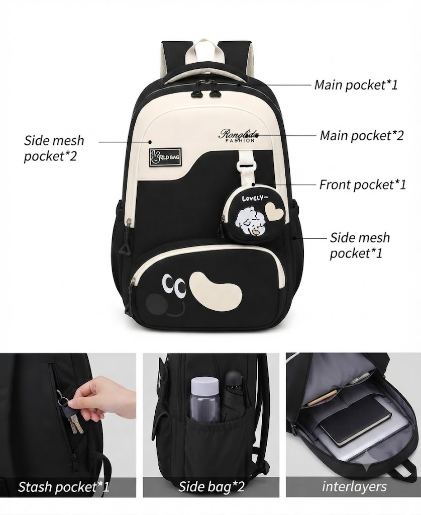 WALSON 30L Laptop Backpack for Men Women Fits 17 Inch Laptop Water-Resistant School College Office Travel Bag