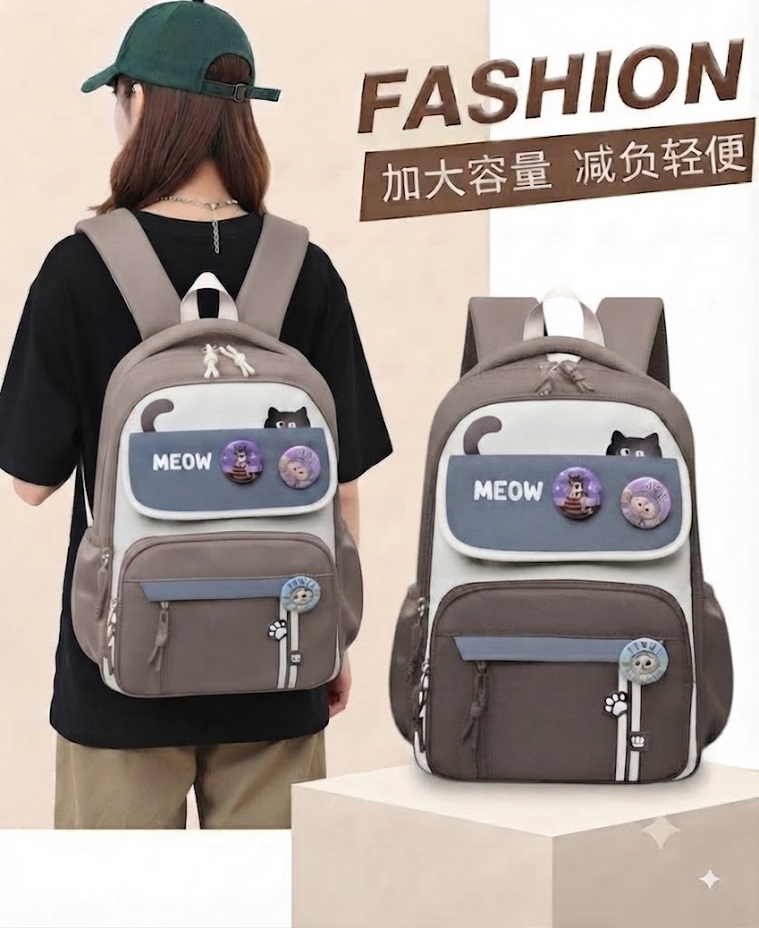 WALSON 30L Korean Laptop Backpack for Men  Women  Fits 17-Inch Laptop  Lightweight Water-Resistant Backpack for School College Office  Travel