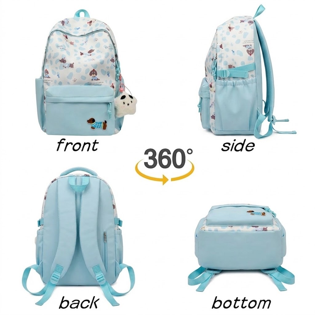 WALSON 30L Laptop Bag for Men  Women  Stylish Water-Resistant Backpack for School College Office  Travel  Fits 17-Inch Laptop