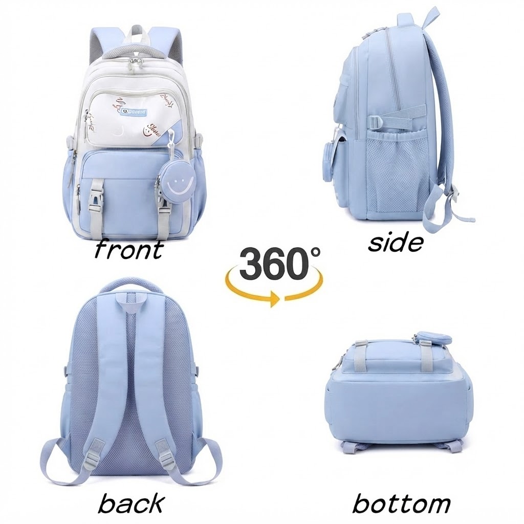 WALSON 30L Laptop Bag for Men  Women  Stylish Water-Resistant Backpack for School College Office  Travel  Fits 17-Inch Laptop
