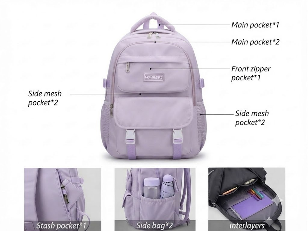 WALSON 30L Laptop Backpack for Men  Women  Fits 17 Inch Laptop  Water-Resistant School College Office  Travel Bag