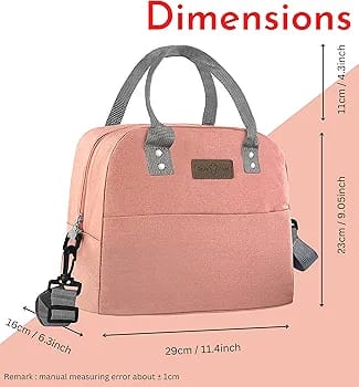 WALSON Insulated Lunch Bag  Leakproof Thermal Tiffin Tote for Men Women  Kids