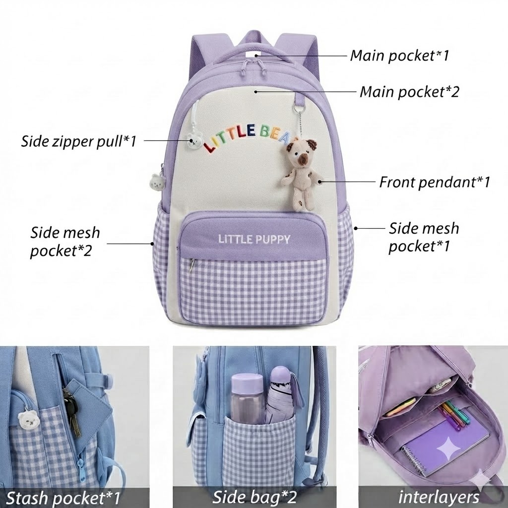 WALSON 30L Laptop Backpack for Men  Women  Fits 17 Inch Laptop  Water-Resistant School College Office  Travel Bag