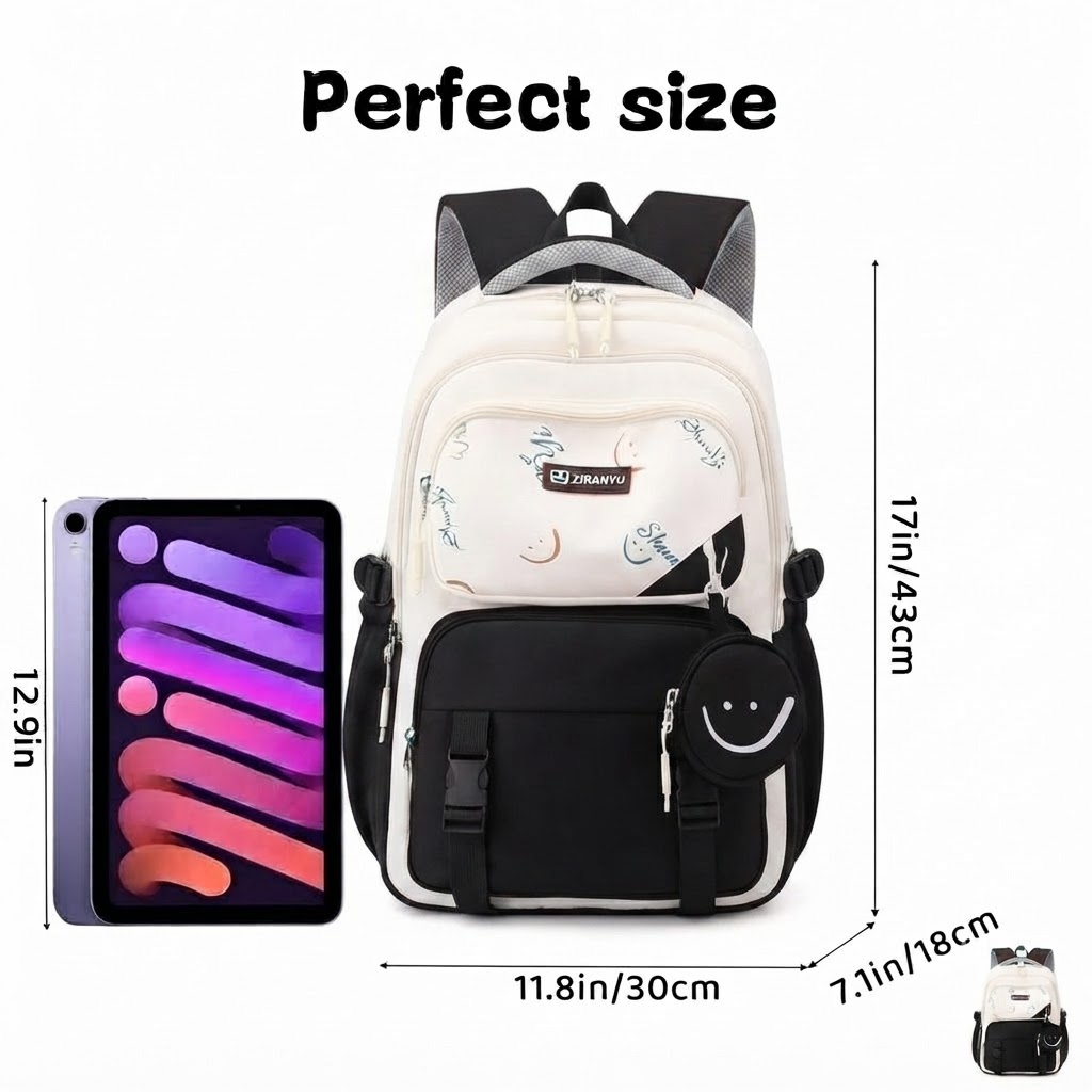 WALSON 30L Laptop Bag for Men  Women  Stylish Water-Resistant Backpack for School College Office  Travel  Fits 17-Inch Laptop