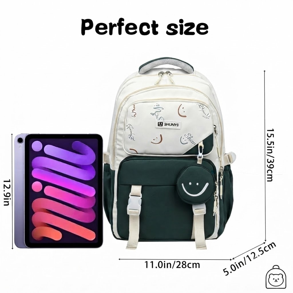 WALSON 30L Laptop Bag for Men  Women  Stylish Water-Resistant Backpack for School College Office  Travel  Fits 17-Inch Laptop
