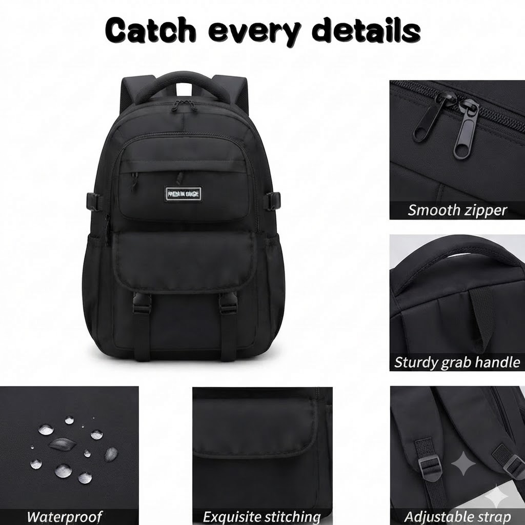WALSON 30L Laptop Backpack for Men Women Fits 17 Inch Laptop Water-Resistant School College Office Travel Bag