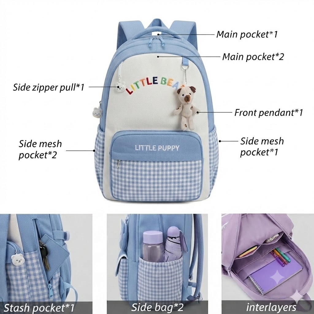 WALSON 30L Laptop Backpack for Men Women Fits 17 Inch Laptop Water-Resistant School College Office Travel Bag