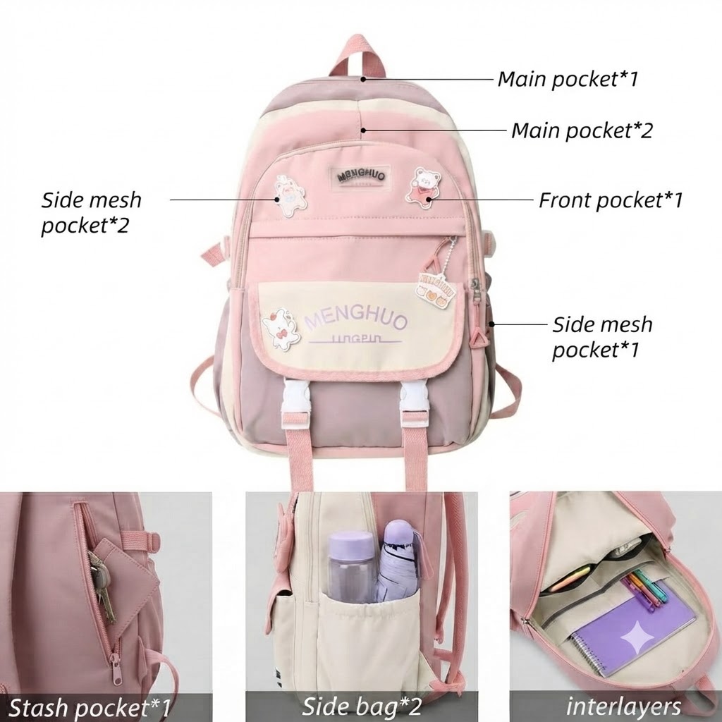 WALSON 30L Laptop Backpack for Men  Women  Fits 17 Inch Laptop  Water-Resistant School College Office  Travel Bag