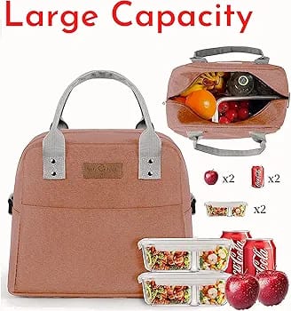 WALSON Insulated Lunch Bag  Leakproof Thermal Tiffin Tote for Men Women  Kids