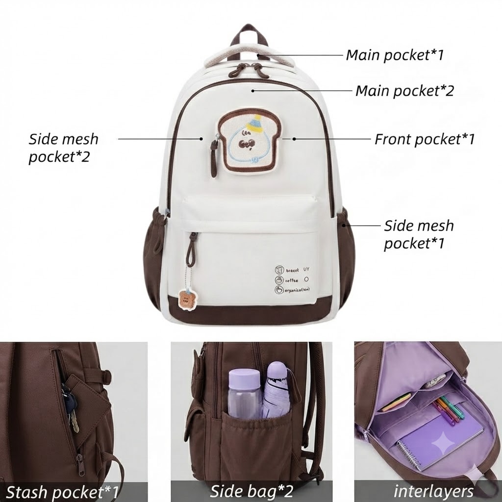 WALSON 30L Laptop Backpack for Men  Women  Fits 17 Inch Laptop  Water-Resistant School College Office  Travel Bag