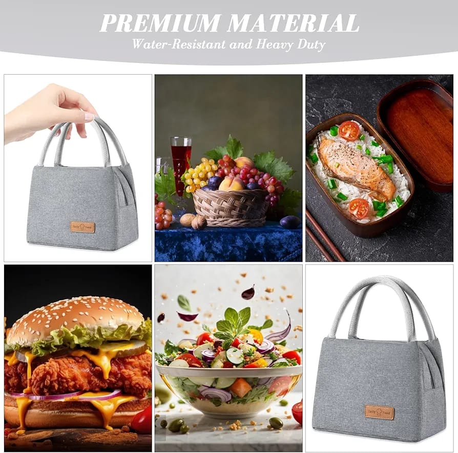 WALSON Insulated Lunch Bag  Leakproof Thermal Tiffin Tote for Men Women  Kids