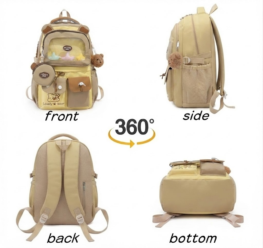 WALSON 30L Laptop Bag for Men  Women  Stylish Water-Resistant Backpack for School College Office  Travel  Fits 17-Inch Laptop