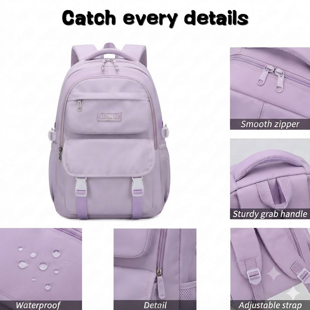 WALSON 30L Laptop Backpack for Men  Women  Fits 17 Inch Laptop  Water-Resistant School College Office  Travel Bag