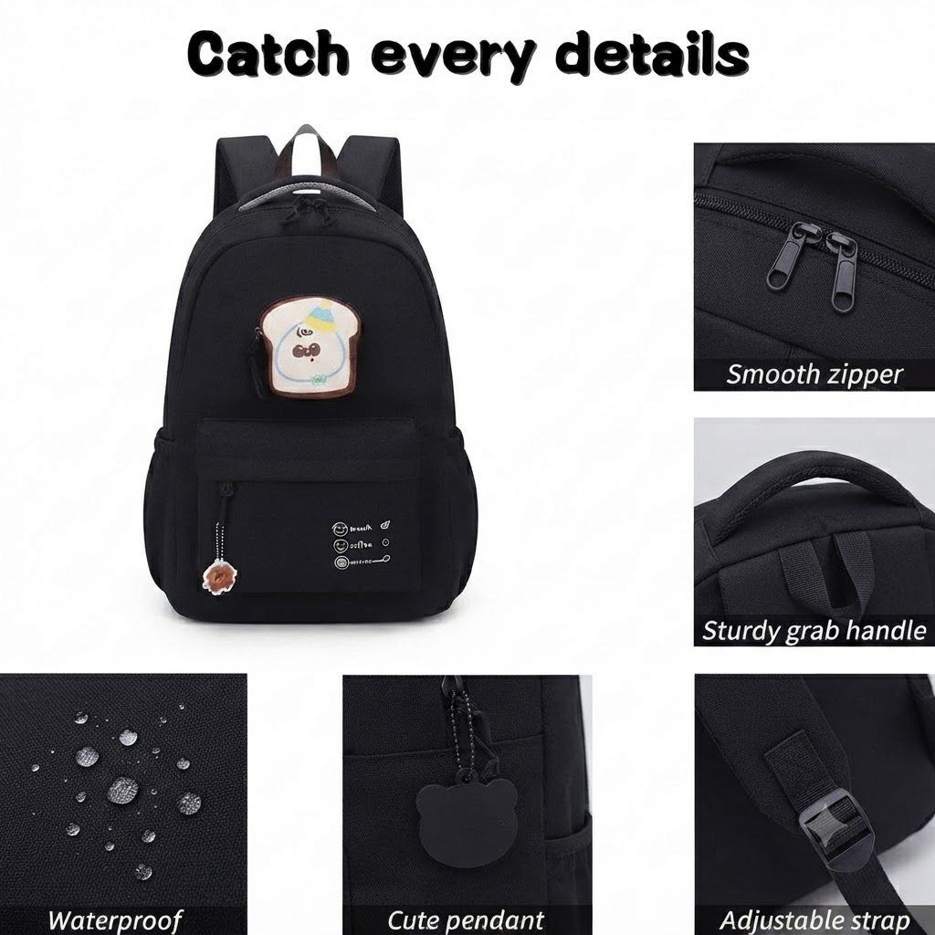 WALSON 30L Laptop Backpack for Men Women Fits 17 Inch Laptop Water-Resistant School College Office Travel Bag