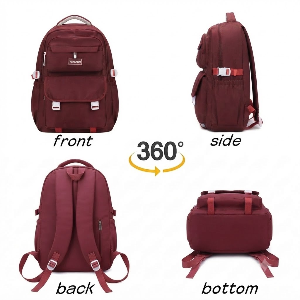 WALSON 30L Laptop Backpack for Men  Women  Fits 17 Inch Laptop  Water-Resistant School College Office  Travel Bag