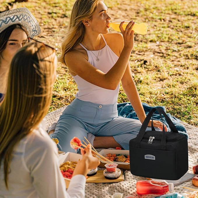 WALSON Insulated Lunch Bag Leakproof Thermal Tiffin Tote for Men Women Kids