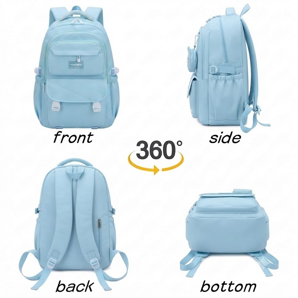 WALSON 30L Laptop Backpack for Men  Women  Fits 17 Inch Laptop  Water-Resistant School College Office  Travel Bag