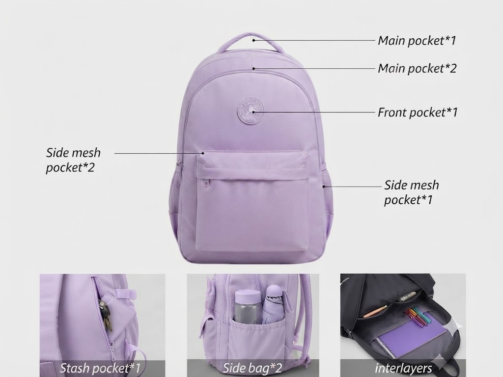 WALSON 30L Laptop Backpack for Men Women Fits 17 Inch Laptop Water-Resistant School College Office Travel Bag