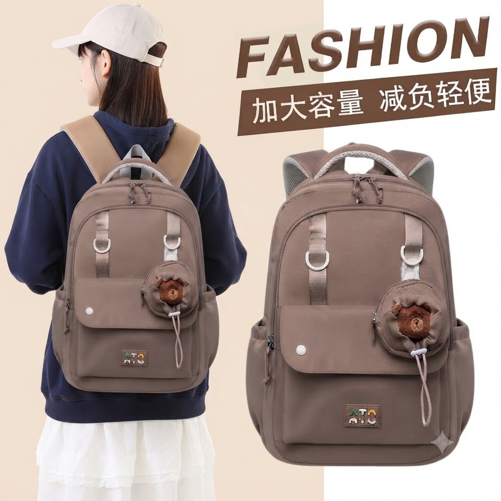 WALSON 30L Korean Laptop Backpack for Men  Women  Fits 17-Inch Laptop  Lightweight Water-Resistant Backpack for School College Office  Travel